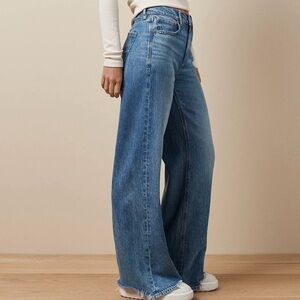 NEW! American Eagle Size 12 - Dreamy Drape Super High-Rise Baggy Wide Leg Jeans